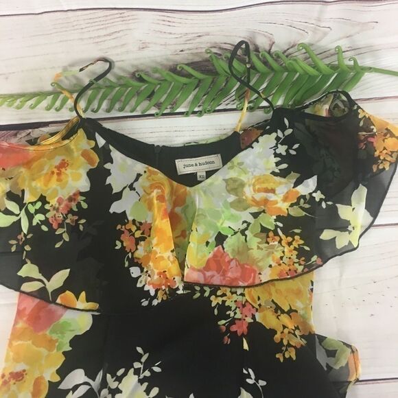 June & Hudson Off the Shoulder Floral Boho Dress - Picture 6 of 8